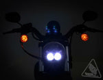 DENALI M5 LED Headlight Ã˜145mm Black Chrome