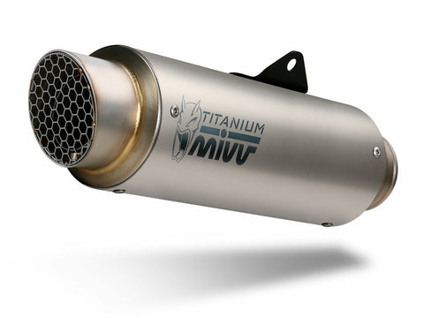 MIVV GP Pro Muffler Titanium/Stainless Steel End Cap Ducati Monster 1200