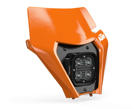 LED Headlight Mount - KTM EXC-F, XC-W & XCF-W (BRACKET & HARNESS ONLY)