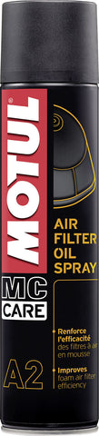 Motul A2 Air Filter Oil Spray Contains: 400 Ml
