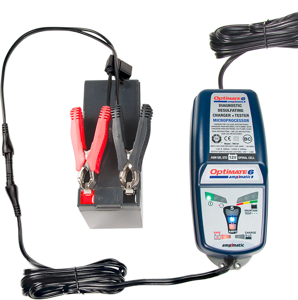 Optimate 6 Ampmatic Charger For 3 Ah - 240 Ah Batteries – motorbikelv